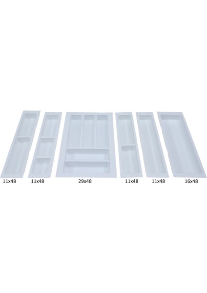 Mutfak Çekmece Içi Kaşıklık 84 Cm X 48 Cm (yanlar Ve Boydan 4,5 Cm Kesilebilir)-beyaz fırsatları