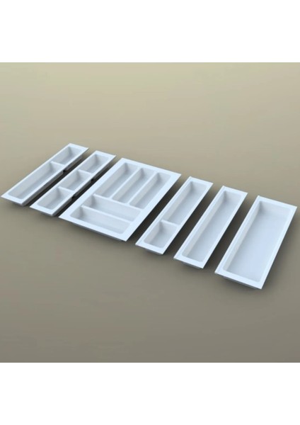 Mutfak Çekmece Içi Kaşıklık 84 Cm X 48 Cm (yanlar Ve Boydan 4,5 Cm Kesilebilir)-beyaz