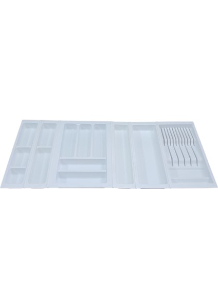 Çekmece içi kaşıklık ve Bıçaklık Beyaz, 94x48 Yandan ve Boydan 4,5 cm kesilebilir modelleri