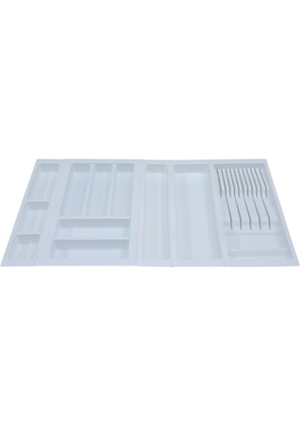Çekmece içi kaşıklık ve Bıçaklık Beyaz, 84x48 Yandan ve Boydan 4,5 cm kesilebilir modelleri