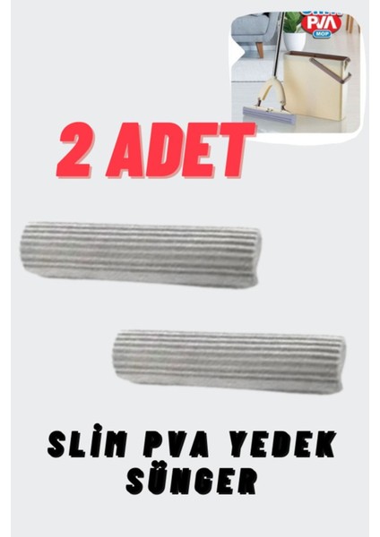 2 Adet Slim Pva Mop Yedek Sünger