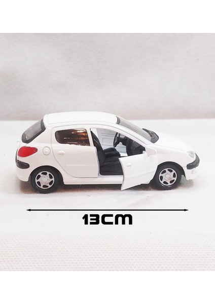 Peugeot 206 Model Araba Seti 4 Renk | 1:36 Çek Bırak Metal Oyuncak Araba fiyatları