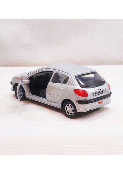 Peugeot 206 Model Araba Seti 4 Renk | 1:36 Çek Bırak Metal Oyuncak Araba indirimleri