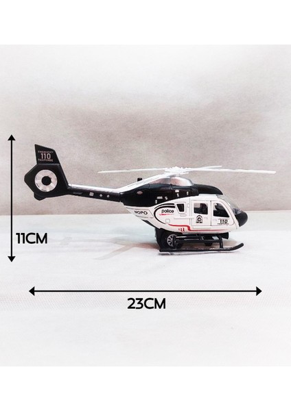 Metal Helikopteri Oyuncak | Işıklı ve Sesli | Çekbırak fiyatları