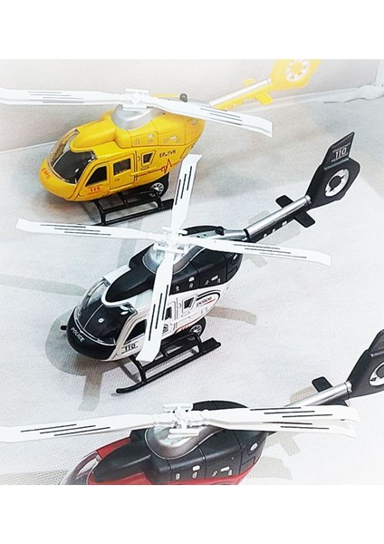 Metal Oyuncak Helikopter | Ambulans Helikopter | Ses & Işık Efektleri 23CM