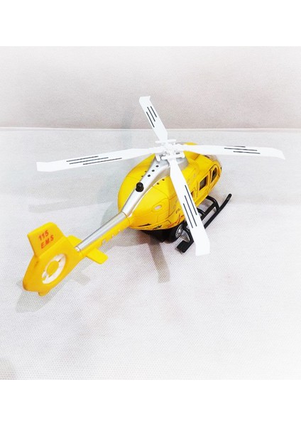 Metal Oyuncak Helikopter | Ambulans Helikopter | Ses & Işık Efektleri 23CM fırsatları