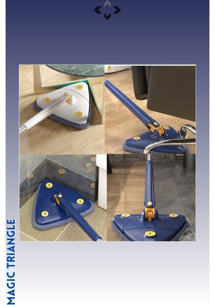 Magic Triangle Sihirli Üçgen 360 Derece Mop Teleskobik Mop Temizlik fırsatları