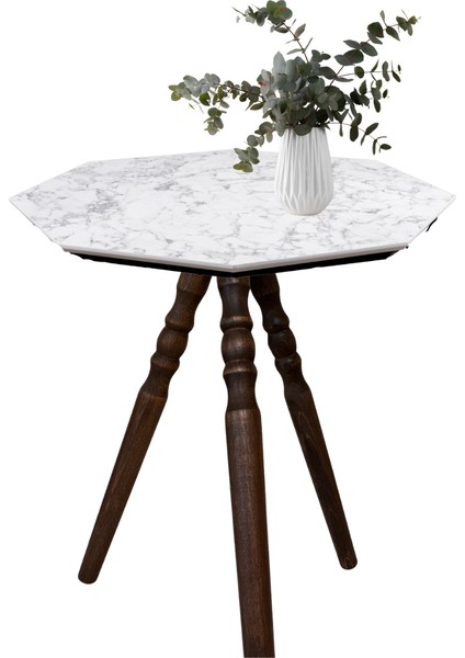 Koyu Meşe 38-41-44 cm Torna Ahşap Sehpa Puf Tabure Mobilya Ayağı – 3’lü Set Toplam 9 Ayak + 3 Girişli 3 Adet Bağlantı Aparatı ve Vidalar