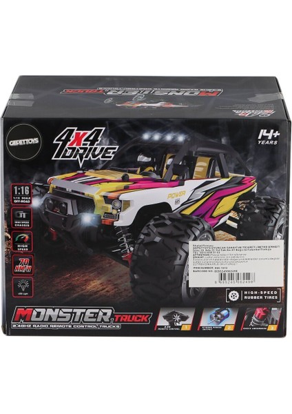 866-1612 1:16 Kumandalı 70 Km/h Monster Truck 4x4 fiyatları
