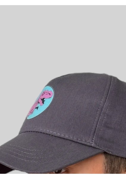 Soury Dino Dinozor Desenli Koyu Gri Pamuk Cap Şapka indirimleri