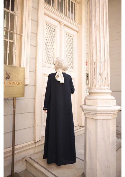 Anne Mac Taşlı Saç Örgülü Ferace modelleri