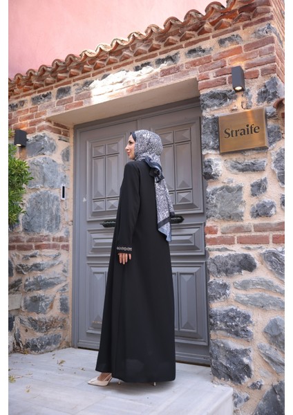 Anne Mac Taşlı Saç Örgülü Ferace indirimleri