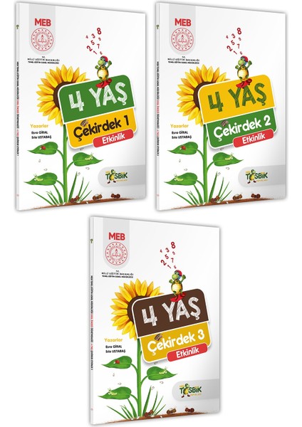 4 Yaş Okul Öncesi Meb Etkinlik Kitabı Çekirdek 3’lü Set Eğlenceli ve Öğretici Aktiviteler(A4 Renkli)