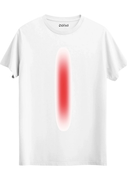 Red Degrade Unisex Baskılı Tshirt