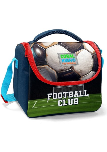 Lacivert Futbol Desenli Thermo Beslenme Çantası 11795