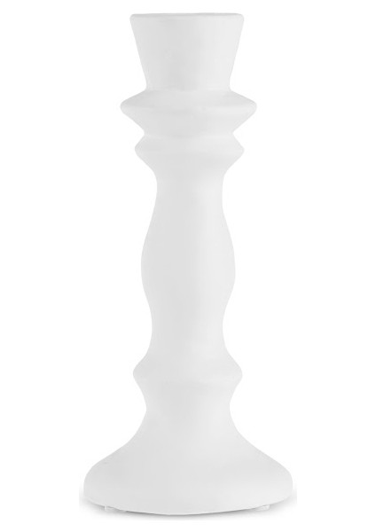 Stone Şamdan Beyaz 9,4X9,4X21,2 cm