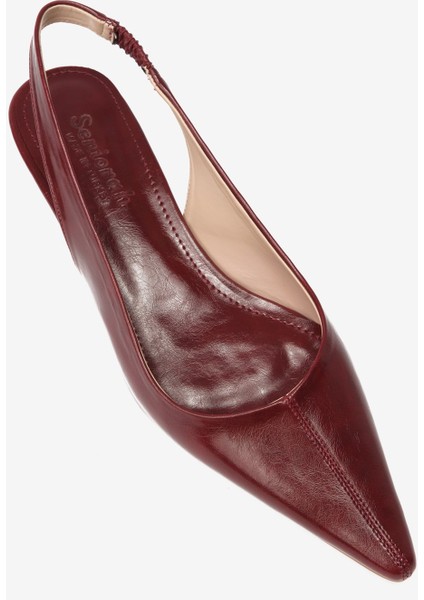 Bordo Cilt Sivri Burun Kadın Topuklu Ayakkabı fiyatları