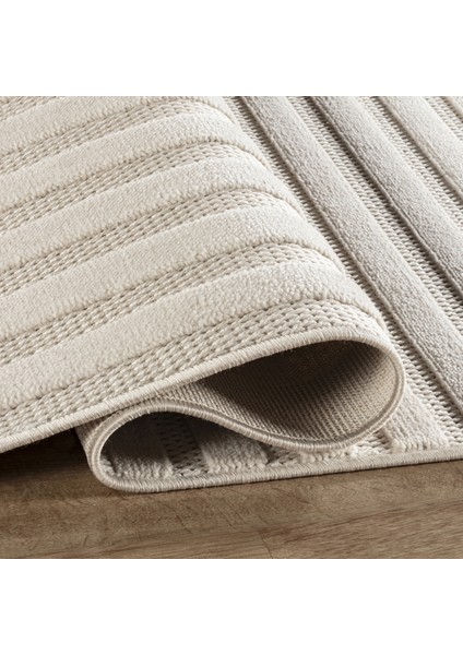 İskandinav Rune White 200x290 cm Salon Mutfak Halısı Yolluk Kilim fırsatları