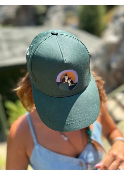 Stray Cats %100 Pamuk Koyu Yeşil Şapka fiyatları