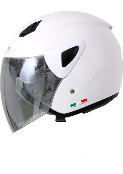Sw 700 White Yarım Kask