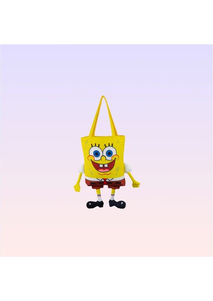 Nickelodeon Sünger Bob Figürlü Tote Çanta 50 cm