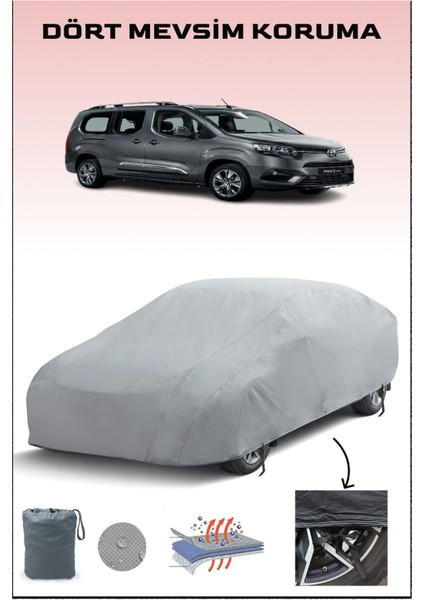 Toyota Proace City Verso Swb ile Uyumlu Oto Branda, Araba Brandası, Su ve Güneş Geçirmez Araba Çadırı