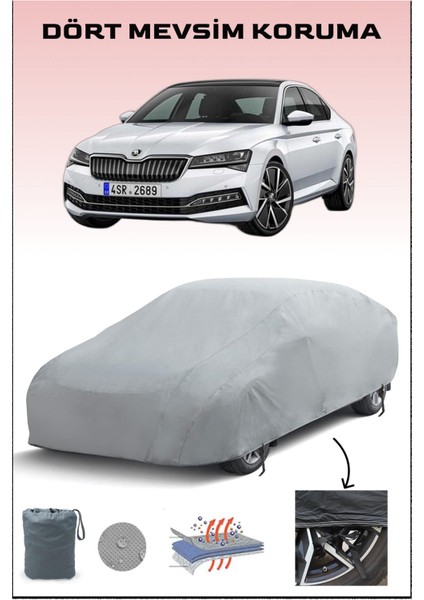 Skoda Superb ile Uyumlu Oto Branda, Araba Brandası, Su ve Güneş Geçirmez Araba Çadırı