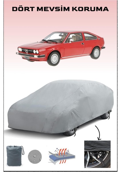 Alfa Romeo Alfasud Sprint ile Uyumlu Oto Branda, Araba Brandası, Su ve Güneş Geçirmez Araba Çadırı