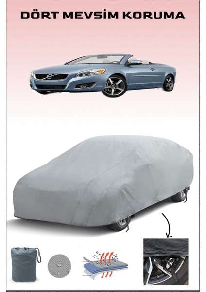 Volvo C70 Convertible ile Uyumlu Oto Branda, Araba Brandası, Su ve Güneş Geçirmez Araba Çadırı