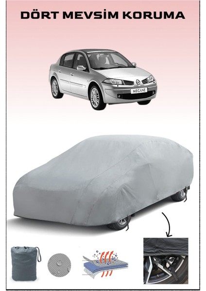 Renault Megane 2 Classic ile Uyumlu Oto Branda, Araba Brandası, Su ve Güneş Geçirmez Araba Çadırı