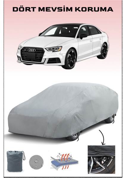 Audi A3 Sedan ile Uyumlu Oto Branda, Araba Brandası, Su ve Güneş Geçirmez Araba Çadırı