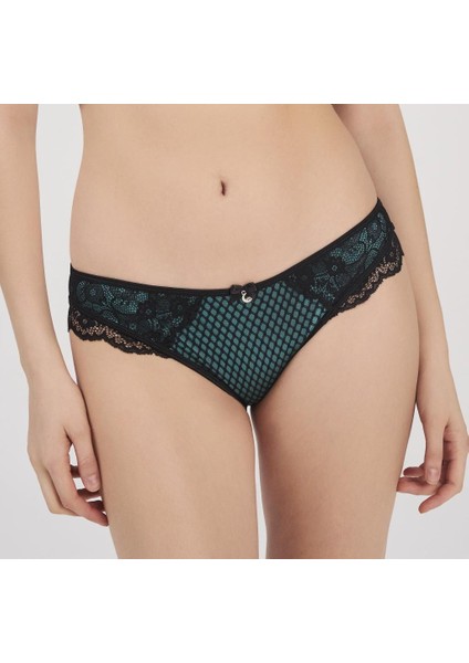 Moonlıght 3213 Dantel Detaylı Yeşil Slip