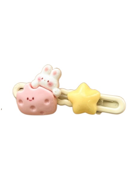 Dopamin Şeker Rengi Yıldız Saç Klipsi (Yurt Dışından)