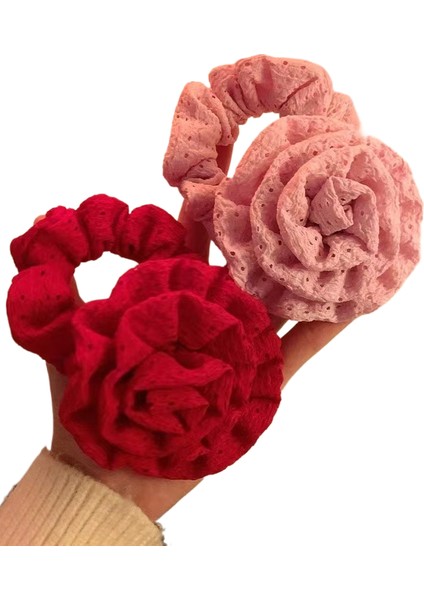 Kumaş Çiçek Köpekbalığı Klipsi Saç Tokası (Yurt Dışından)