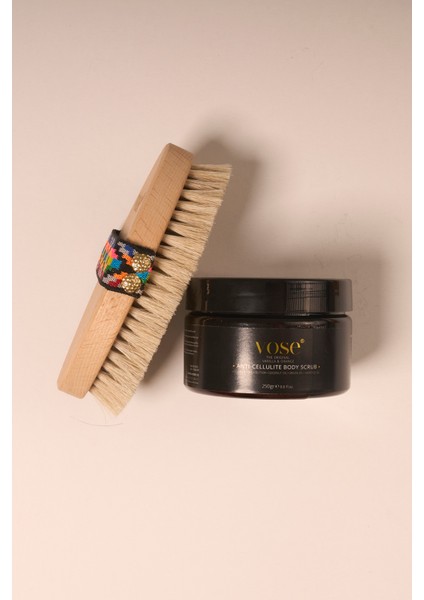 Karışıtı Body Scrub + At Kılı Fırçası (Tulip)