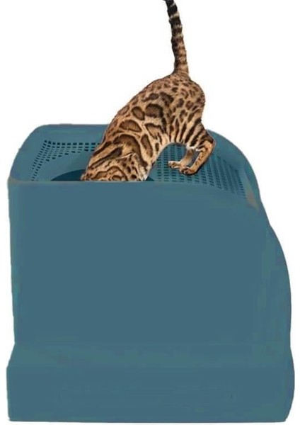 Frida Çekmeceli Üstten Girişli Kedi Tuvaleti
