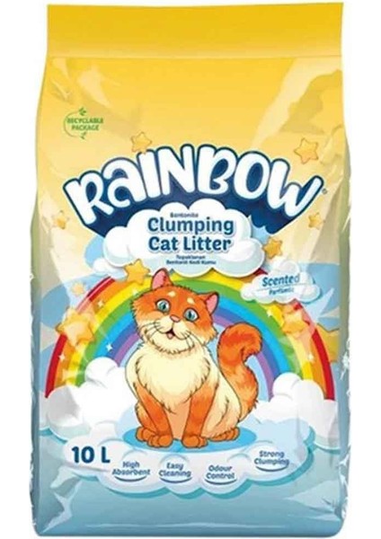 Parfümlü Topaklanan Kedi Kumu 10 Lt