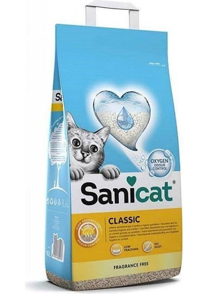 Classic Oksijen Koku Kontrollü Doğal Kedi Kumu 10 Litre