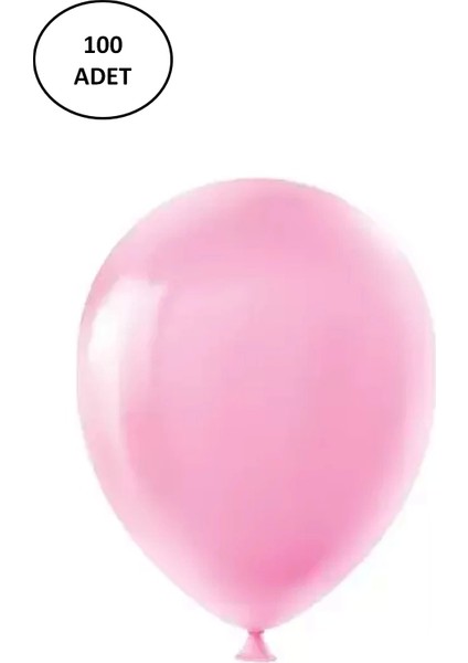 Vatan Balon Tek Renk Pembe VT392 (100 Lü Paket)