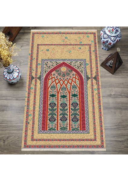 Dijital Baskılı, Yıkanabilir, Yumuşak Dokulu Çocuk ve Yetişkin Seccade S-DOT-SN-068