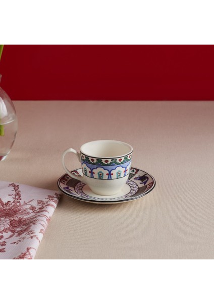 Iznik Çini Kahve Fincanı ve Tabağı 90 ml