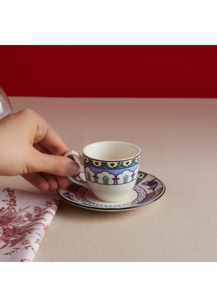 Iznik Çini Kahve Fincanı ve Tabağı 90 ml