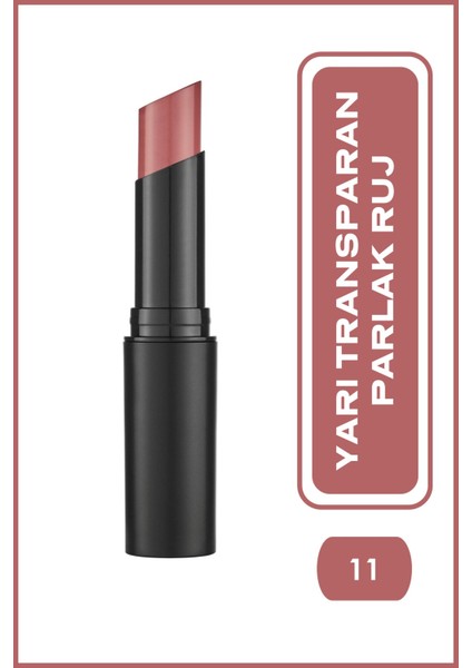 Sheer Shine Stylo Lipstick No: 11 Chocolatte - Parlak Ruj -8691190857110