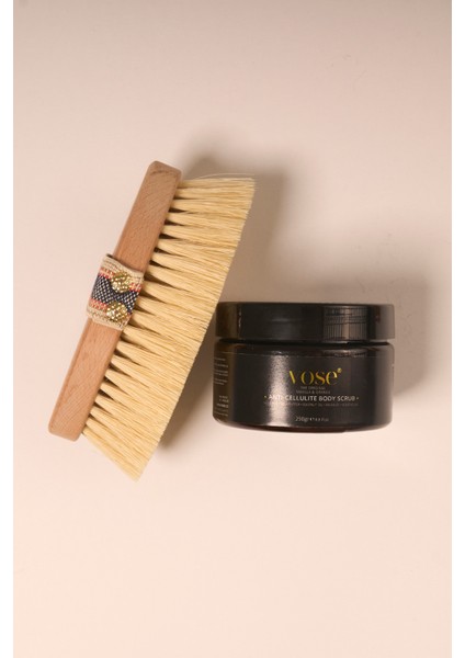 Karışıtı Body Scrub + Vegan Fırçası (Kaktüs Kılı)