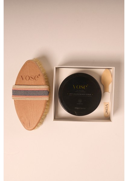 Karışıtı Body Scrub + Vegan Fırçası (Kaktüs Kılı)