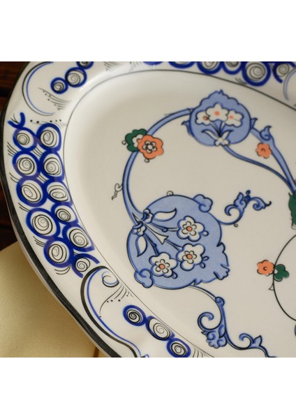 Iznik Hatai Kayık Tabak 30 cm modelleri