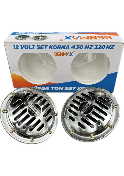 Hella Korna Süper Ton 12 V. Nikelajlı Korna Yüksek Ses Nikel 13CM Çap