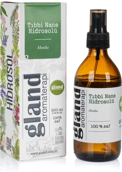 Tıbbi Nane(Mentha Piperita) Hidrosolü 200ML