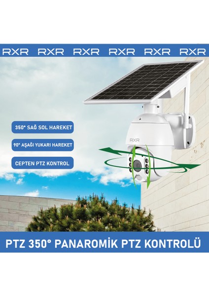 C16 4G Solar Full HD Sim Kartlı interneti içinde Sesli Alarmlı Metal Kasa Suya Dayanıklı