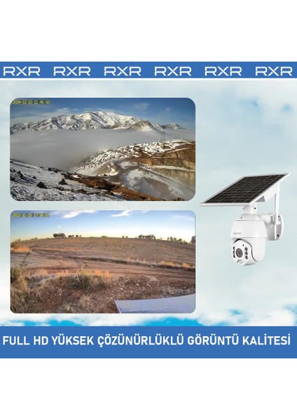 C16 4G Solar Full HD Sim Kartlı interneti içinde Sesli Alarmlı Metal Kasa Suya Dayanıklı